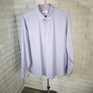 Calvin Klein All Season Stretch Slim Fit Wicking Men's Size XL Purple Shirt